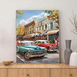 QACEYID Classic Cars Paint by Numbers Kit for Adults, Modern Paint by Number on Canvas, Abstract Art Digital Oil Painting Kits Suitable for Home Wall Decoration Gift 16"x20" QACEYID