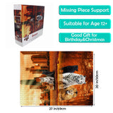 Jigsaw Puzzles 1000 Pieces Puzzles for Adults, Cat Tiger Puzzle Animal Adult Toys, 27x20 Unique Difficult and Challenge Large Puzzle Game Toys Gift Lzbabyily