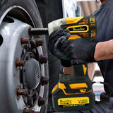 RhovixStar 20V MAX Cordless Impact Wrench Kit,1/2" Brushless Motor High Torque Impact Gun,4000mAh Battery and Charger Included,Variable Speed RhovixStar