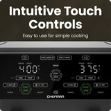 CHEFMAN 6 Quart Dual Basket Air Fryer Oven with Easy View Windows, Sync Finish, Hi-Fry, Auto Shutoff, 2 Independent 3Qt Nonstick Dishwasher Safe Frying Baskets, Digital Double Air Fryer - Black Chefman