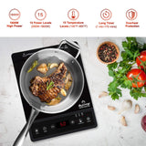 Duxtop Portable Induction Cooktop, Countertop Burner, Induction Burner with Timer and Sensor Touch, 1800W 8500ST E210C2 duxtop