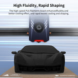 ANYCUBIC High Speed 3D Printer Filament 1.75mm, Print Up to 10X Faster, Rapid PLA Filament with High Prints Quality, Dimensional Accuracy +/- 0.02mm, Print with Most FDM 3D Printers, 1KG Spool, Black ANYCUBIC