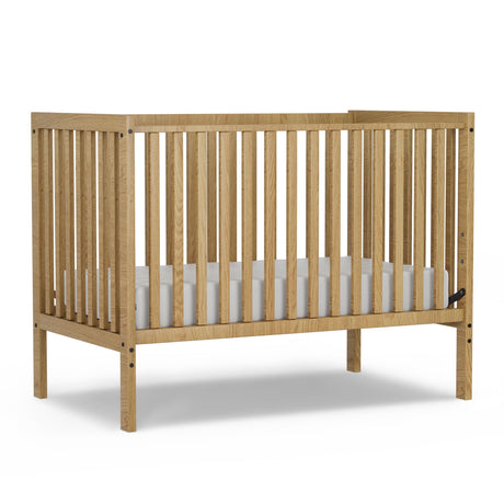 Saylike Baby Crib 5-in-1 Convertible, Wood Full Size Toddler Bed for Small Baby, Made of Sustainable Natural Pinewood Cribs, Non-Toxic Finish, Simplistic Nursery Furniture (Natural) Saylike