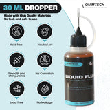 Liquid Solder Flux Dropper (30 ml/1 Oz.) I RMA Liquid Solder Flux I Soldering Flux I Electrical Solder I No Clean Liquid Flux I Rosin Flux I Soldering Flux for Electronics I Lead Free Liquid Solder I QUIMTECH