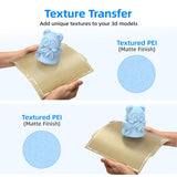 BIQU Double Side Textured PEI Panda Build Plate Compatible with Bambu-Lab A1 Mini 3D Printer 184x184mm PEI Spring Steel Build Plate Flexible Sheet Print Bed Removable Surface Platform BIQU