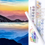 BAISITE Paint by Numbers Kit for Adults Beginners,12" Wx16 L 2 Pack Canvas for Painting Kits for Adults in Colorful Box-PBN205-206 BAISITE