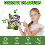 18Pcs Zoo Animal Coloring Books Bulk for Kids - 9"x11" Animal Party Favors with Jungle Safari Animals and Activity Sheets for Goodie Bags, Classrooms and Themed Birthday Supplies (Pack of 18) Bedwina