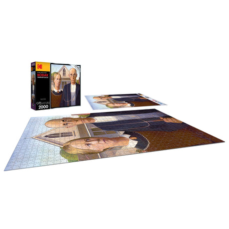Cra-Z-Art - RoseArt - Kodak Masters -American Gothic by Grant Wood - 2000 Piece Jigsaw Puzzle Cra-Z-Art