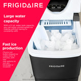Frigidaire, 26 Lbs Portable Compact Icemaker, Ice Making Machine, Black, White, Medium Frigidaire