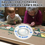 Rotating Puzzle Board Base, Puzzle Board Lazy Susan Turntable, Puzzle Board 360° Swivel Metal Base, Puzzle Spinner for 1000, 1500 Piece Puzzle Table Anranmm