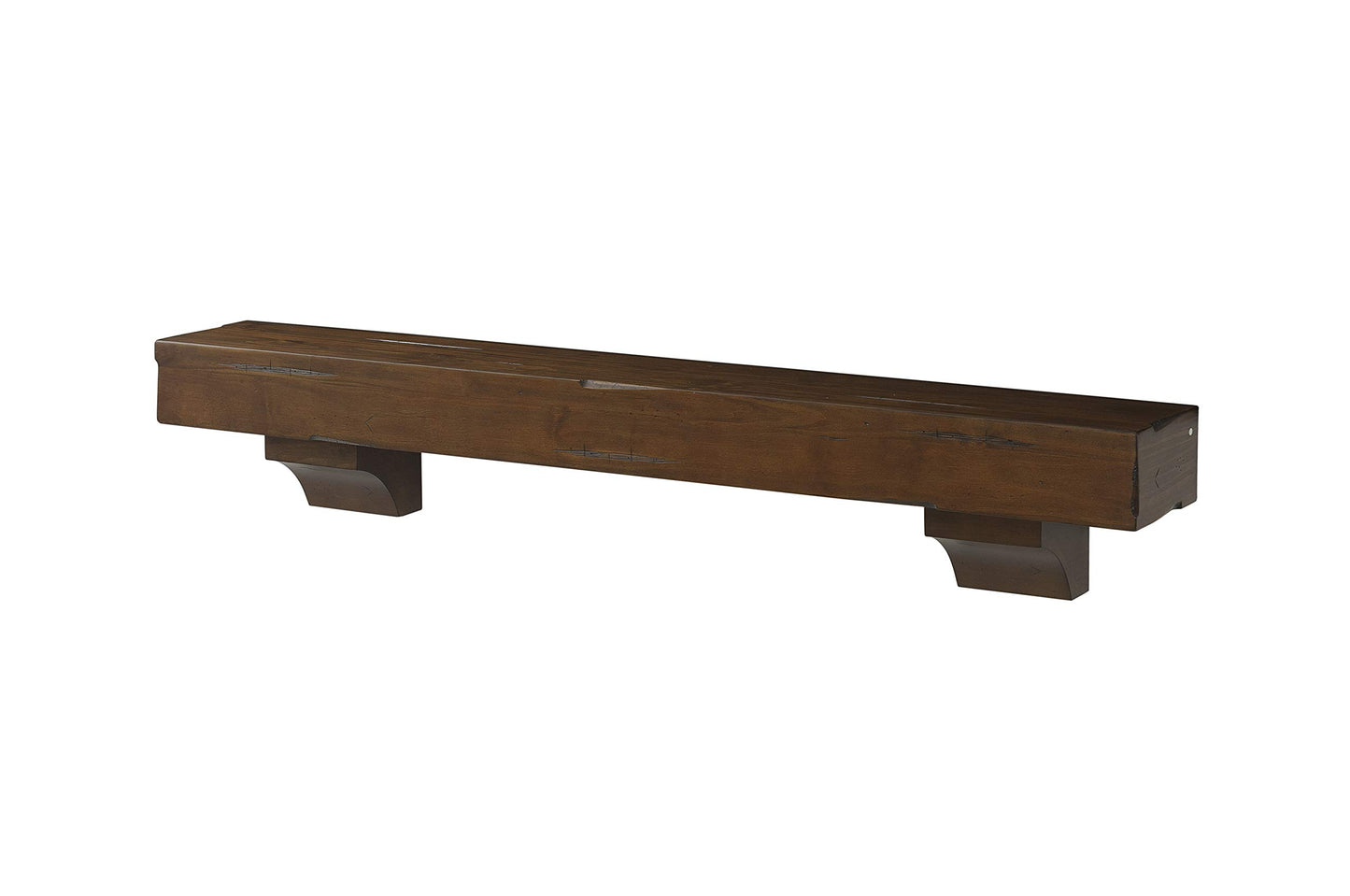 Pearl Mantels 412-60-70 Shenandoah Pine 60-Inch Fireplace Mantel Shelf, Rustic Cherry