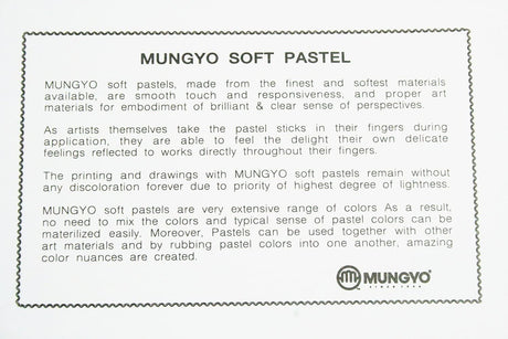 MUNGYO Soft Pastel 64 Color Set Square Chalk (US English Version) YoCoSII