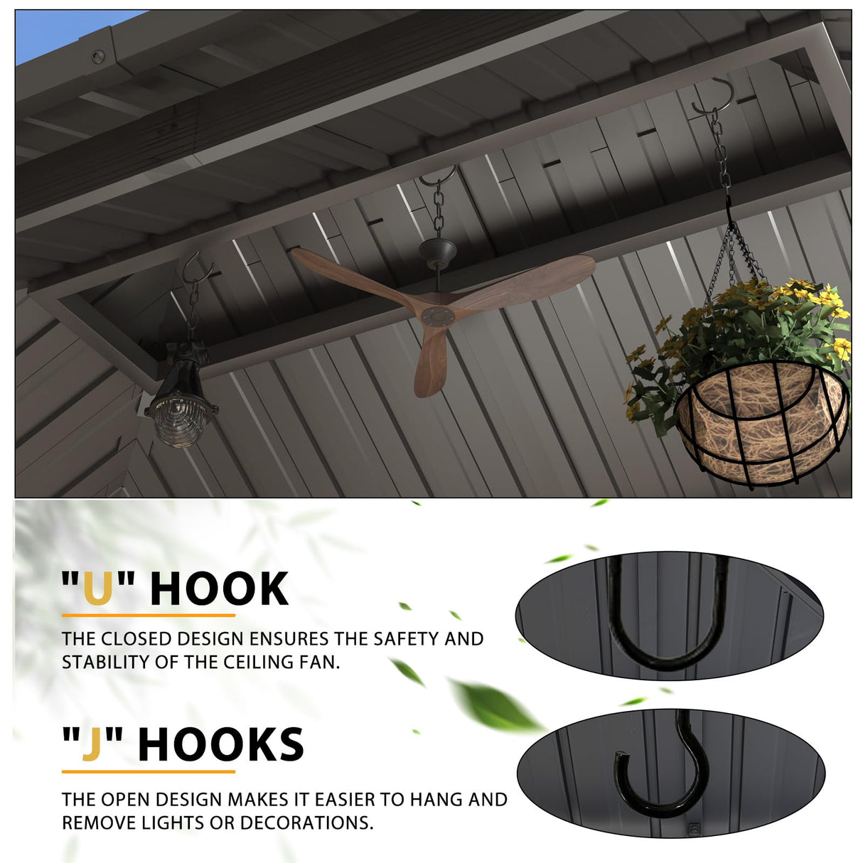 EROMMY 6' x 10' Hardtop Grill Gazebo, Outdoor Metal BBQ Gazebo with Double Galvanized Steel Roof, Permanent Grill Canopy with Side Shelves and Ceiling Hooks for Patio Deck Lawn Backyard Garden (Brown) EROMMY