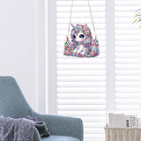 JISHSHAY Diamond Art Hanging Diamond Painting Sun Catchers Gem Art Table Wind Chimes Gem Painting Hanging Pendant Mosaic Kits for Adults Suncatchers Window Hangers with Special Drills Unicorn JISHSHAY