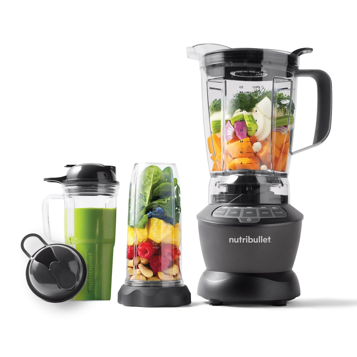 nutribullet Full-Size Blender Combo 1200W – NBF50500 - Dark Gray nutribullet