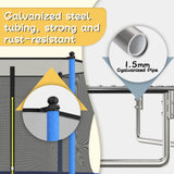 Tranpoline 8FT 10FT 12FT 14FT 16T Tranpoline for Adults/Kids with Safety Enclosure -Recreational Tranpolines with Ladder and Basketball Hoop-Outdoor Tranpoline for Kids,Capacity 300-1000lbs SENCHO GINSYTALIOR