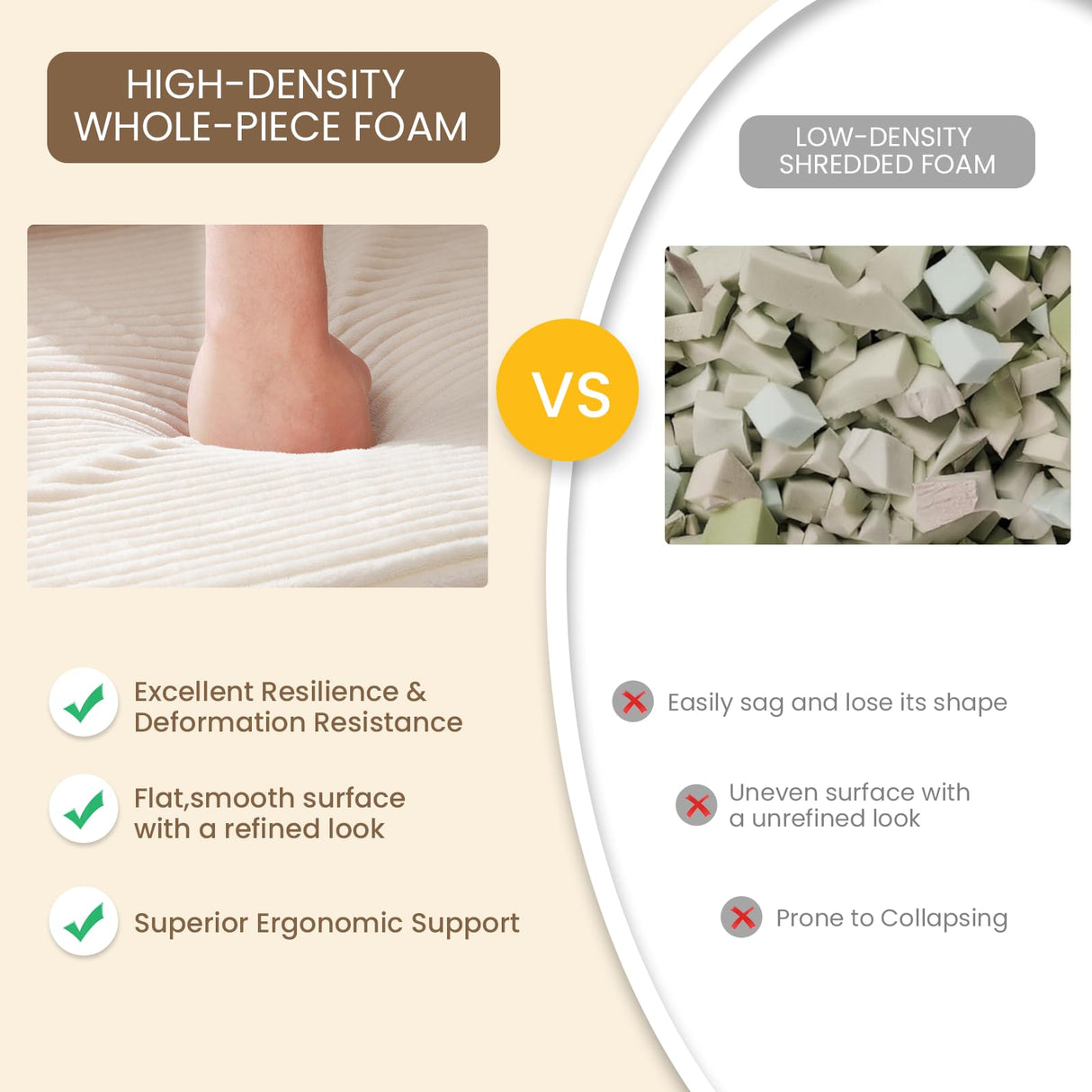 JUIKURY Folding Sofa Bed, Convertible Sleeper Chair with Pilow Foldable Matress, 2 in 1 Pull Out Loveseat Sofa Portable Fold Out Chair Bed Comfy Floor Couch Lounge for Living Room Bedroom,Beige,Twin JUIKURY