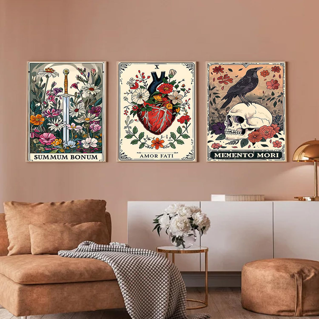 Fairyland JinWenn Diamond Art Kits for Adults Beginner, 3 Pack Tarot DIY Diamond Painting Kits 5D Diamond Dots Gem Art Crafts with Tools,Round Full Drill Crafts for Home Wall Decor&Gift-12x16inch Fairyland JinWenn