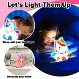 FUNZBO Paint Your Own Unicorn Lamp Kit - Back to School Supplies, Arts and Crafts Supplies Painting for Kids Teens,DIY Night Light Unicorn Toy for Toddler Girl Age 3 4 5 6 7 8 9 10 11 12 Birthday Gift FUNZBO