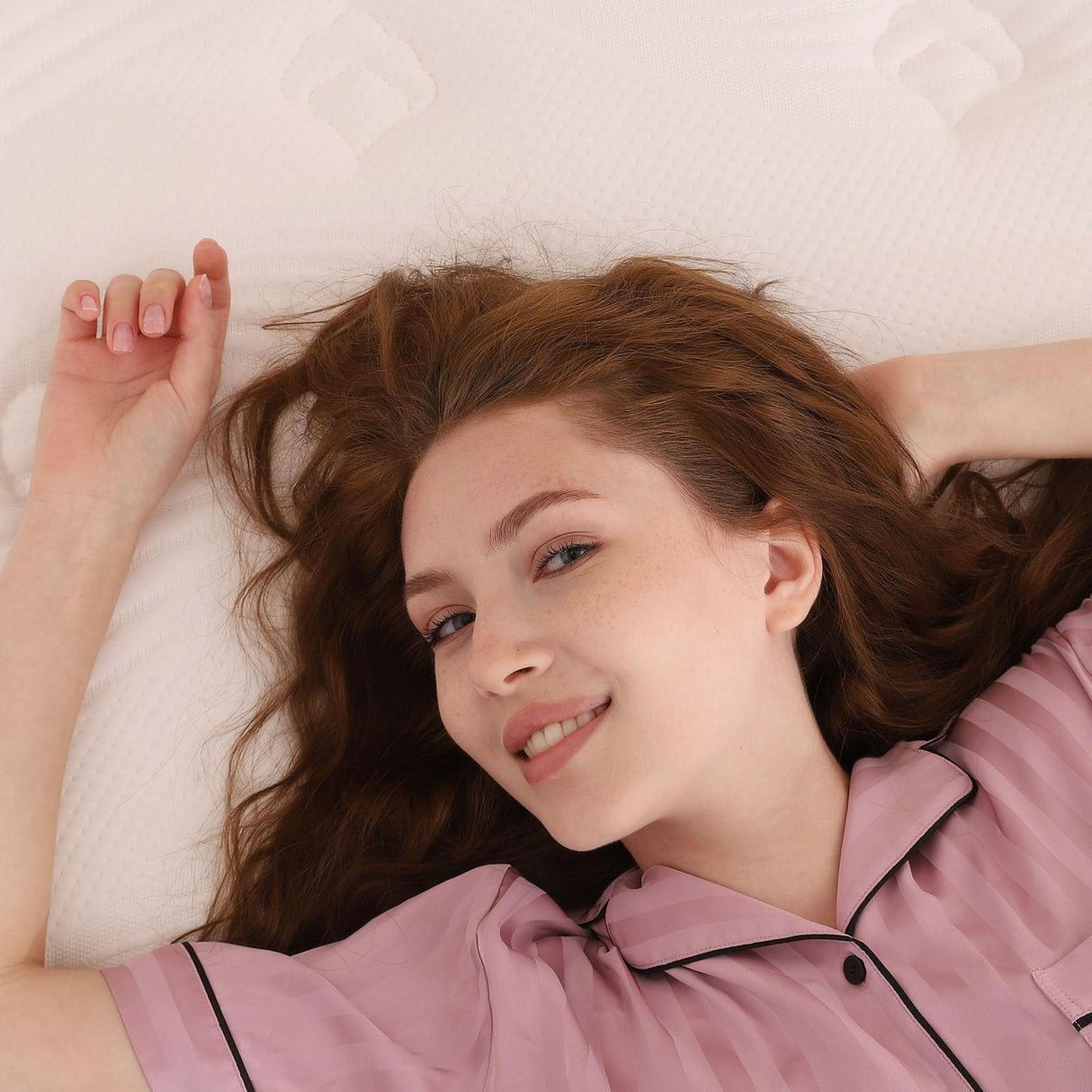 CRYREINA King Size Mattress, 12 Inch King Mattress Hybrid in Box, Independent Pocket Springs, Medium Firm, Strong Edge Support, Breathable Comfort and Durable CRYREINA