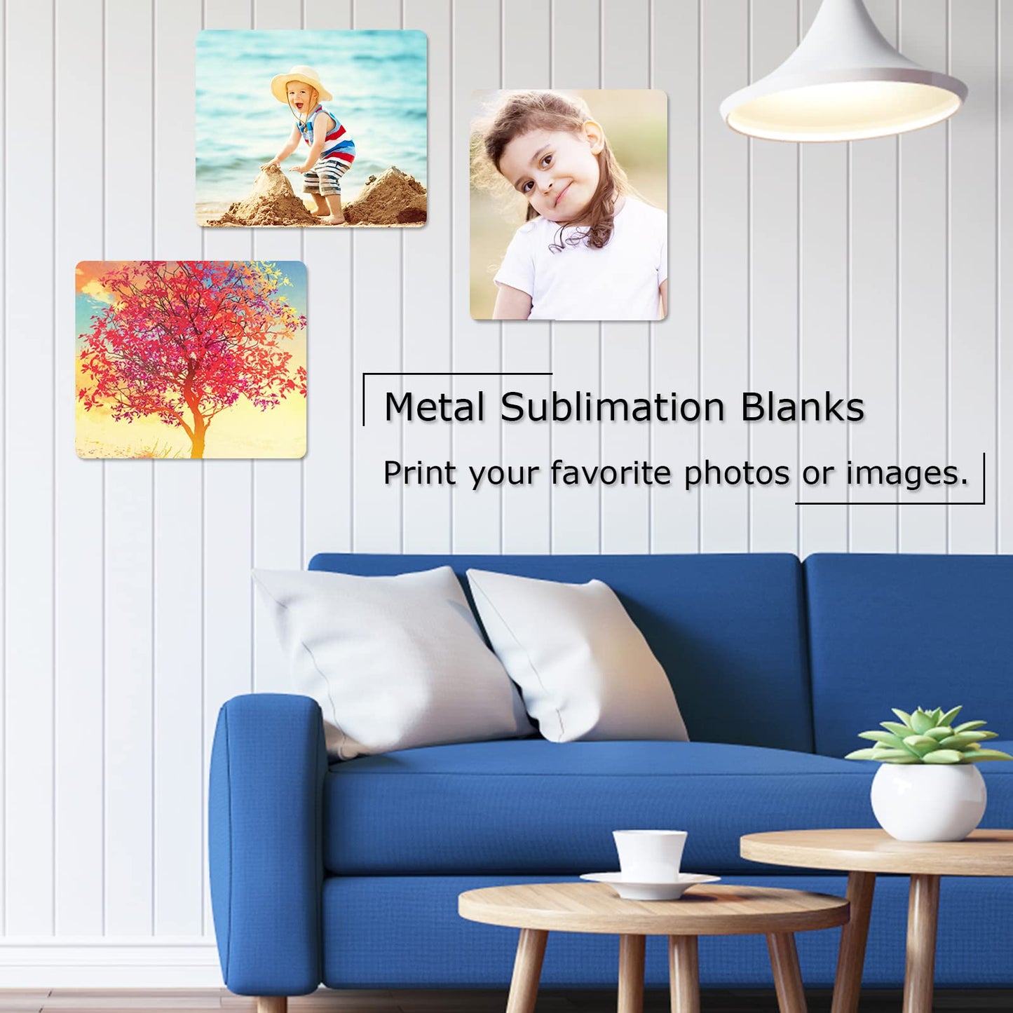 8 Pcs Sublimation Aluminum Photo Blanks 8''x10'' Metal Sublimation Photo Sign Blanks Round Corner Sublimation Poster Wall Photo Frame Blank (Thickness 0.45mm)