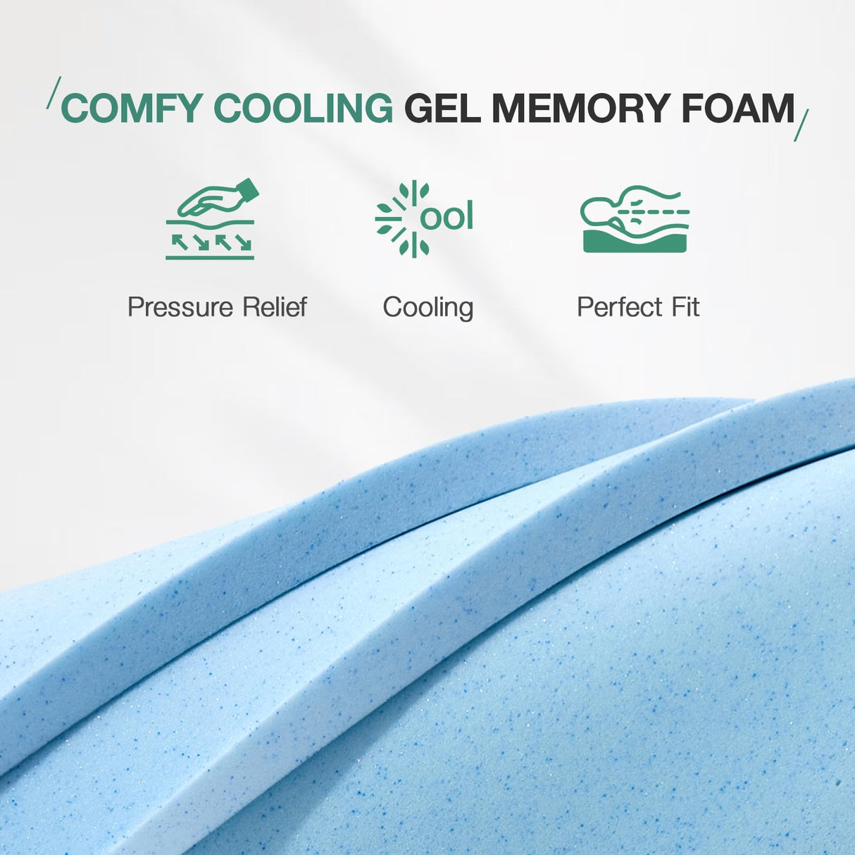 Novilla 12 Inch King Mattress Memory Foam Mattress with Cooling Gel Foam & Soft Cover for Spine Support & Pain Relief Medium Plush King Size Bed Mattresses in a Box Novilla