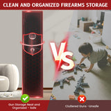 6-8 Gun Safe, Gun Safe for Rifles and Pistols, Gun Locker, Rifle safes for Home,Metal Gun Cabinet for Rifles and Shotguns, Dual Alarm & Mute System, Quick Access, No Assembly Required SHICHI