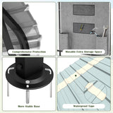 Prime Garden 10'x20'x10' Metal Carport, Heavy Duty Car Port with Enhanced Base Garage, Thickened Outdoor Galvanized Car Shelter for Car, Boats and Truck Prime Garden