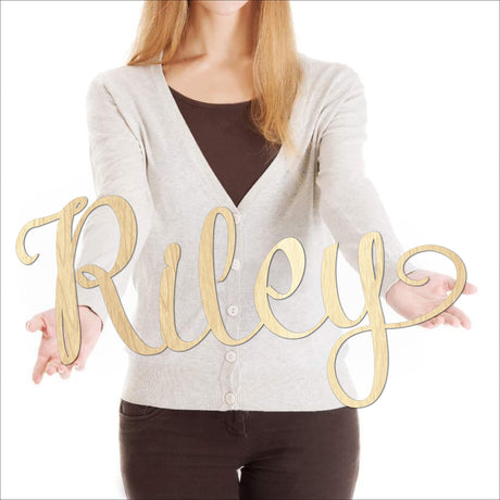 Personalized Wood Name Sign 6" - 60" Wide, Personalized Wood Name Sign, Name Sign for Boy or Girl, Wedding Sign, Personalized Children's Room Sign Décor(SIGN-3) LONG DOORS