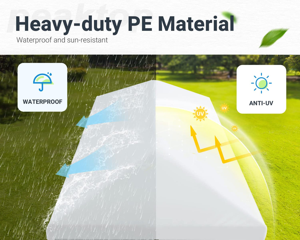 Peaktop Outdoor 10x20ft Heavy Duty Party Tent Wedding Tent Outdoor Gazebo Event Shelter Canopy with Removeable Sidewalls PEAKTOP OUTDOOR