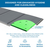 Meliusly Premium 10mm Bunkie Board King Size (76x80'') Patent Pending Low Profile Bed Board Design - Breathable, Noise Minimizing, Moisture Resistant Bunkieboards, Low Profile Bed Support Meliusly