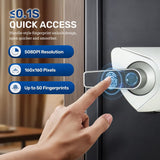 BlackSmith Biometric Handgun Safe 1.8 Cubic Feet Home Safe Quick Access Fingerprint Security Lock Box for Money Firearm Valuables with Dual Alarm System Fireproof Bag and Removable Shelf BlackSmith