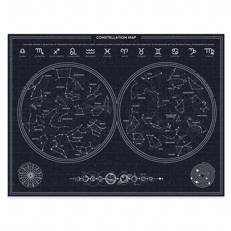 Gift Republic Glow in The Dark Constellation Jigsaw Puzzle 300 pcs 30x40 cm Rectangular Gift Republic