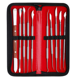 Wax Carving Tools - 10PCS Stainless Steel Wax Carvers Set Sculpture Chisel Tools Double-Ended Pottery and Polymer Clay Tools and Carrying Case LVCHEN
