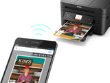 Epson Workforce WF-2860 All-in-One Wireless Color Inkjet Printer, Black - Print Scan Copy Fax - Ethernet NFC Auto 2-Sided Borderless Printing, 14 ppm, 4800 x 1200 dpi, 30-Sheet ADF, Voice Activated Epson