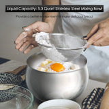 Stand Mixer, Stainless Steel Mixer 5.3-QT LCD Display Food Mixer, 6+P Speed itchen Electric Mixer Tilt-Head Mixer with Stainless Steel Bowl, Dough Hook, Beater, Whisk LILPARTNER