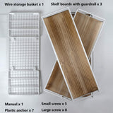 Oxendon Floating Bathroom Shelves with Paper Basket, Bathroom Shelves Over Toilet Small Shelf for Wall Farmhouse Bathroom Decor Wall Shelves for Bathroom Kitchen Office, White Oxendon