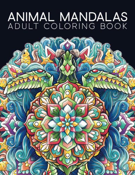 Adult Coloring Book: Animal Mandalas WoodArtSupply