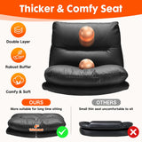 Drafting Chair Tall Office Chair Comfortable - Super Soft Seat Cushion and Larger Size, Standing Desk Chair Adjustable Height, Office Drafting Chairs with Adjustable Footrest Ring, 400LBs, Black YEEZEE