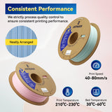 JUSTMAKER Matte PLA+ 3D Printer Filament, Upgrade Cardboard Spool, Dimensional Accuracy +/-0.03mm, 1.75mm, 1kg, Rattan Purple JUSTMAKER