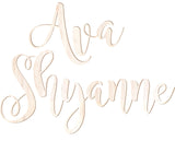 3.5 Inch Tall Custom Word Scroll Script Cursive Font MS Unfinished MDF Wood for Names, Initials, Craft, Kid's Room, Sign, Plaque (3.5") NEXTCraft