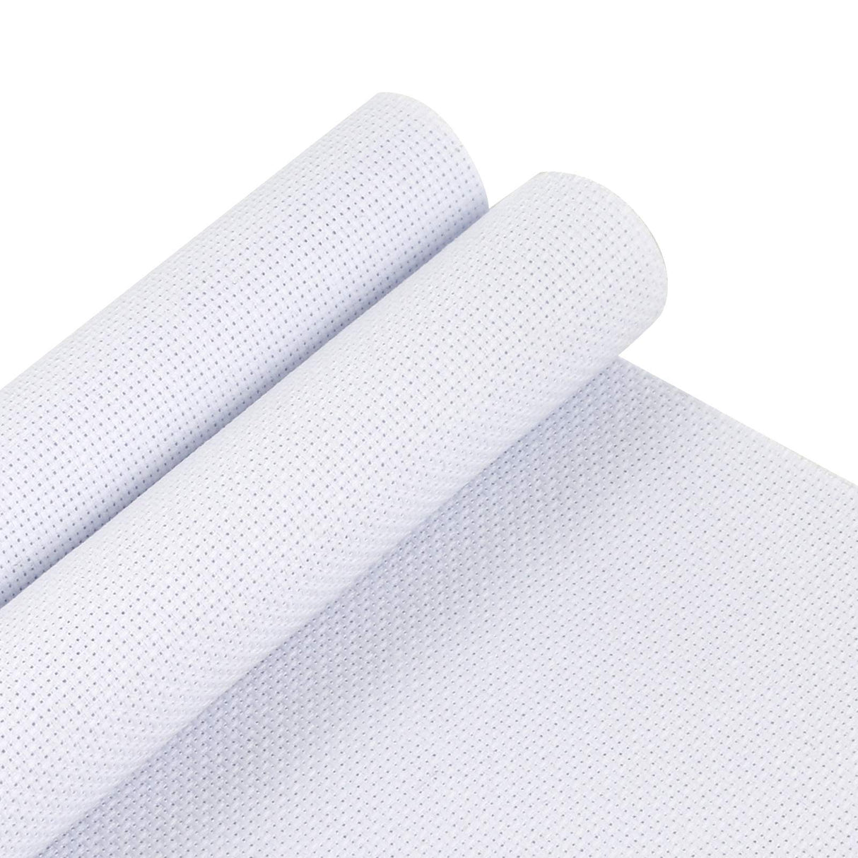 Pllieay 2 Pieces 14 Count Big Size White Aida Cross Stitch Fabric, Classic Reserve Aida Cloth, 19.6 x 21.6 Inch Pllieay