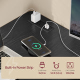 VASAGLE L Shaped Electric Standing Desk, 63 x 47.2 Inches, Height Adjustable Corner Desk with Power Outlets, 2 Memory Buttons, Easy to Assemble, for Home Office, Ink Black ULSD242B01 VASAGLE