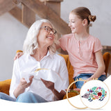 6 Pcs Embroidery Hoop 6 Size, Round Plastic Cross Stitch Hoop with 16 Needles (3.6In to 10.7 in), Small Embroidery Hoop, Cross Stitch Hoops and Frames, Suitable for Embroidery, Craft Sewing Phinus