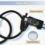 Trampoline Replacement Bungee Ropes –15 PCS 8.5in Heavy-Duty Elastic Cords for Trampoline Repair, Durable Jumping Mat Accessories, Fits 12-16 ft Round Trampolines, Include 1 PCS Install Puller Tool ECEOCC