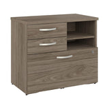 Bush Business Furniture Studio C Office Storage Cabinet with Drawers and Shelves, Modern Hickory (SCF130MHSU) Bush Business Furniture