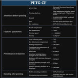Carbon Fiber PETG Filament 1.75 mm, PETG CF 3D Printer Filament, Compatible with K1C,Bambu LAB,QIDI MAX3, Prusa MK4,FLASHFORGE Adventurer 5M FDM 3D Printer, 1 KG 1 Spool/Marble Grey Filaxix