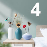 12 Inch Wooden Number 4, 1/4 Inch Thick Large Unfinished Wood Letter for DIY Crafts Home Wall Decor TDOCK