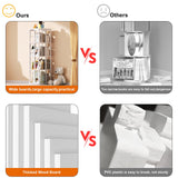 Besiost 360° Rotating Corner Bookshelf – Compact White 4-Tier Storage Rack for Small Spaces Besiost