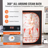 VEVOR Portable Steam Sauna Tent Full Size, 1000W Personal Sauna Blanket Kit for Home Spa, Detoxify & Soothing Heated Body Therapy, Time & Temperature Remote Control with Floor Mat, 2.9’x 2.9’x 5.25’ VEVOR